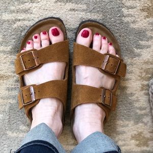 Birkenstock Arizona Mink Suede 36 Narrow